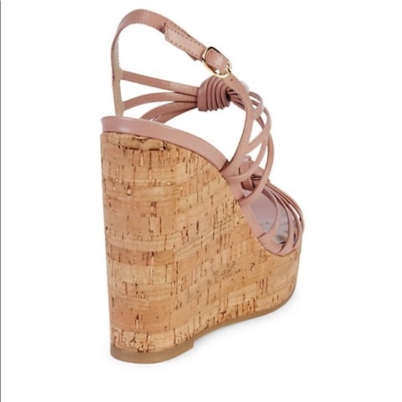 Stuart Weizmann Seascape Wedge Sandal 7.5 - Picture 4 of 4